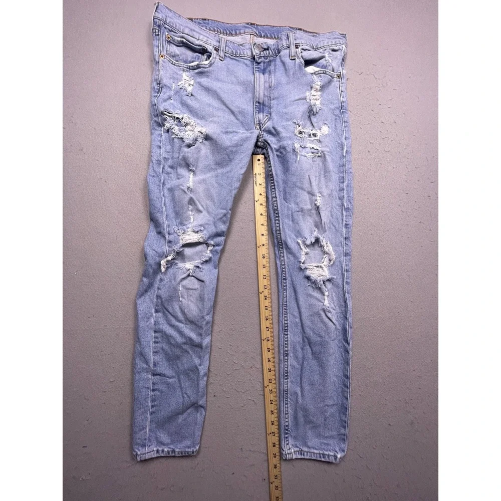 Levi's 511 Slim Fit Denim Jeans Light Wash Blue W40 L32 Mens